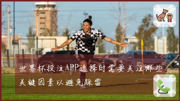 世界杯投注APP选择时需要关注哪些关键因素以避免踩雷