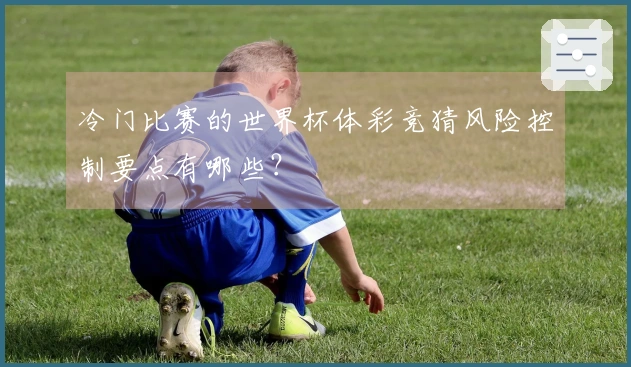 冷门比赛的世界杯体彩竞猜风险控制要点有哪些？