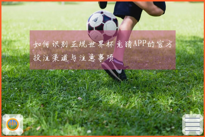 如何识别正规世界杯竞猜APP的官方投注渠道与注意事项